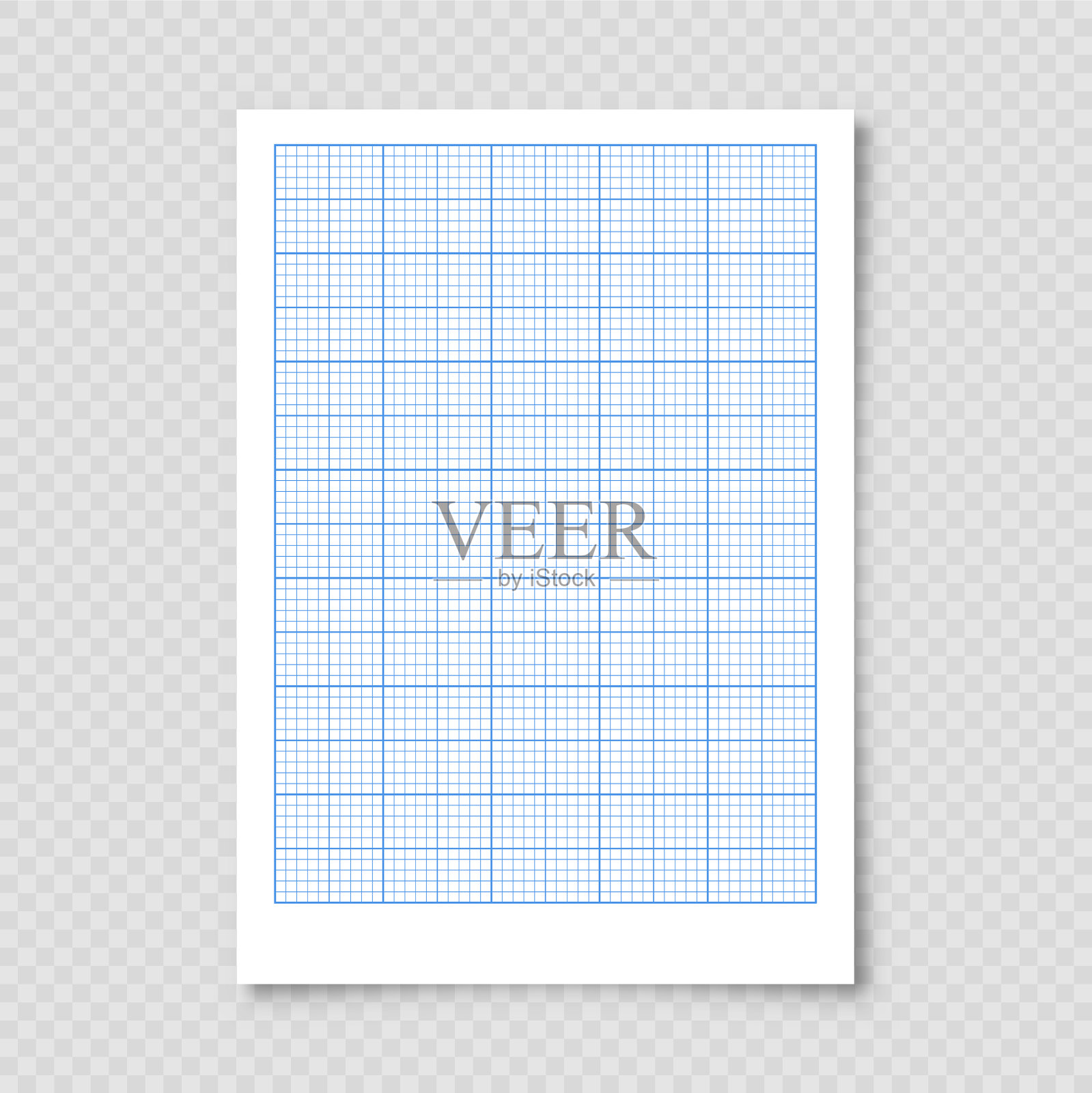 带网格毫米纸的方格纸插画图片素材