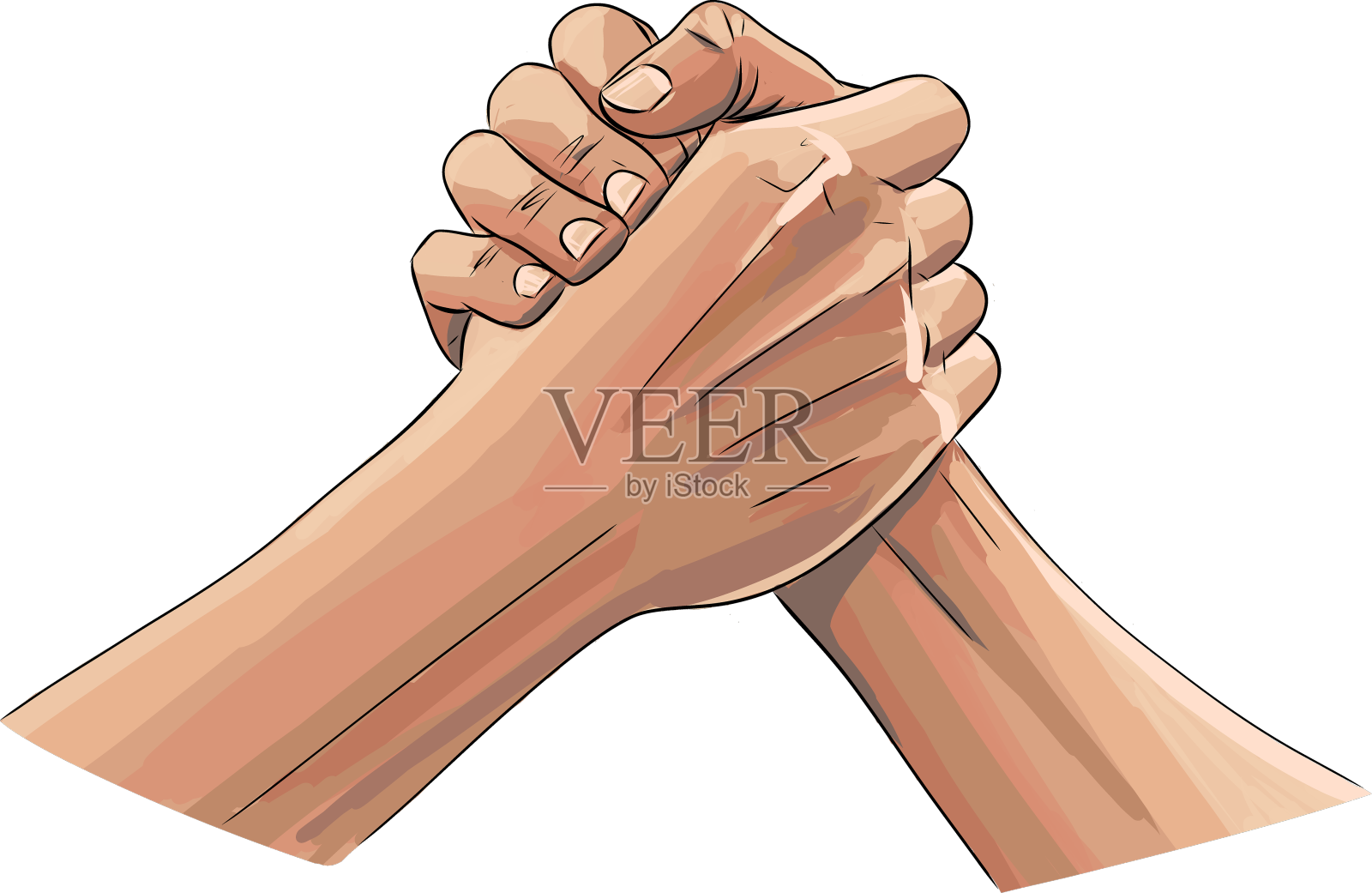 朋友们互相问候的手设计元素图片