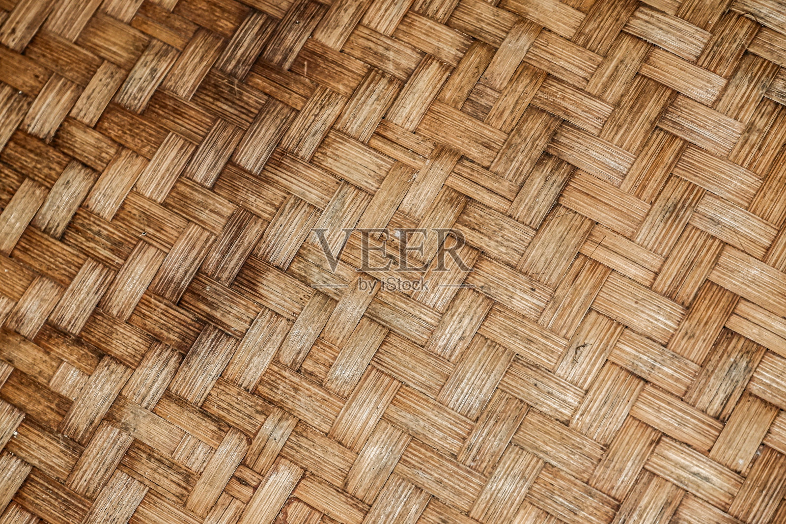 竹编的图案和质地。照片摄影图片