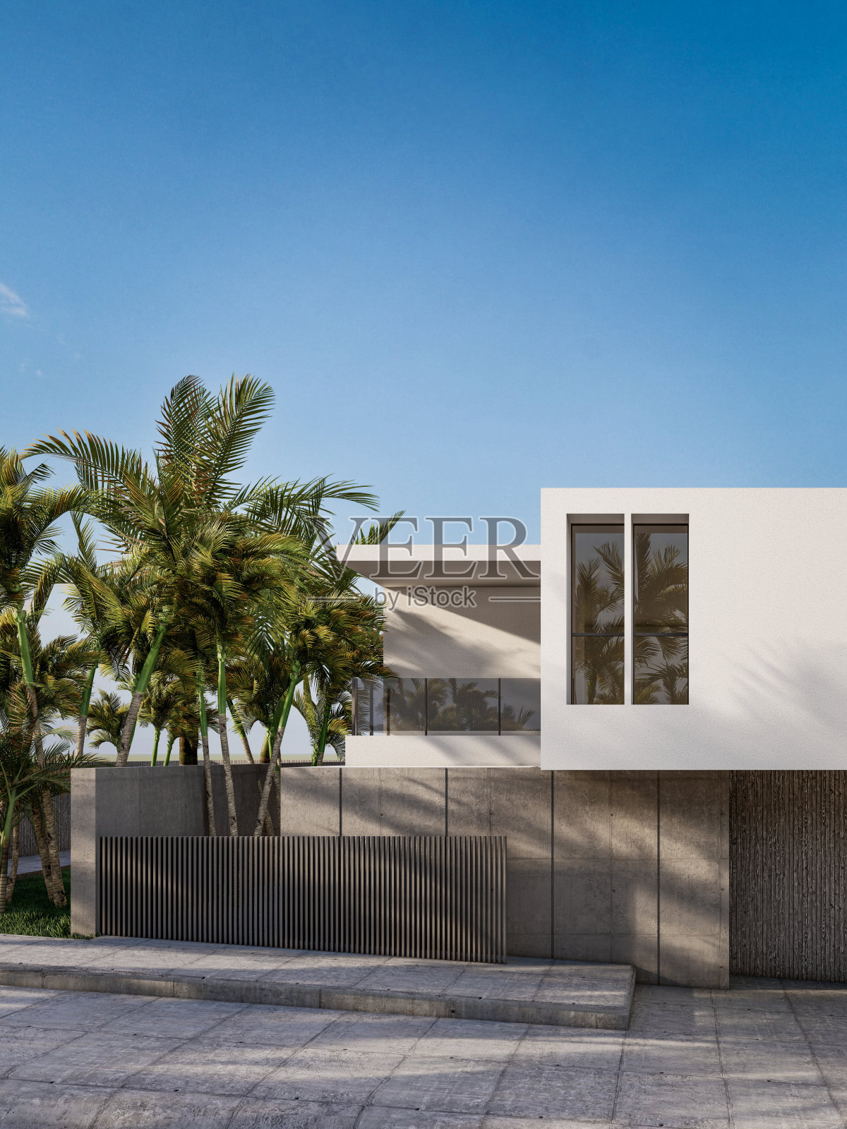 建筑3D渲染图照片摄影图片