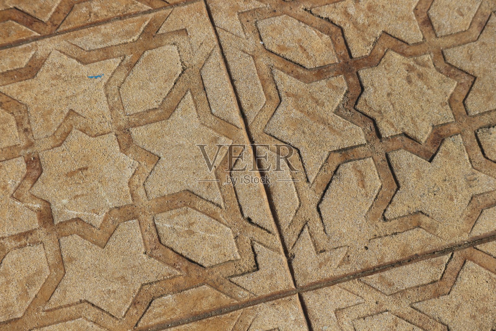 用花朵或星星的纹理填充地板相框。照片摄影图片