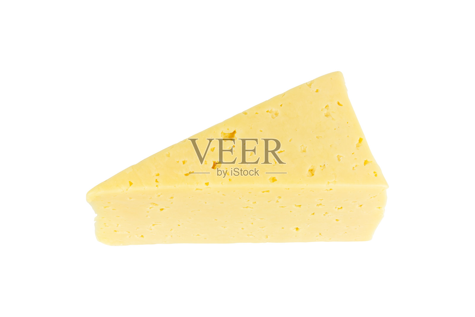一块与背景隔绝的硬奶酪照片摄影图片