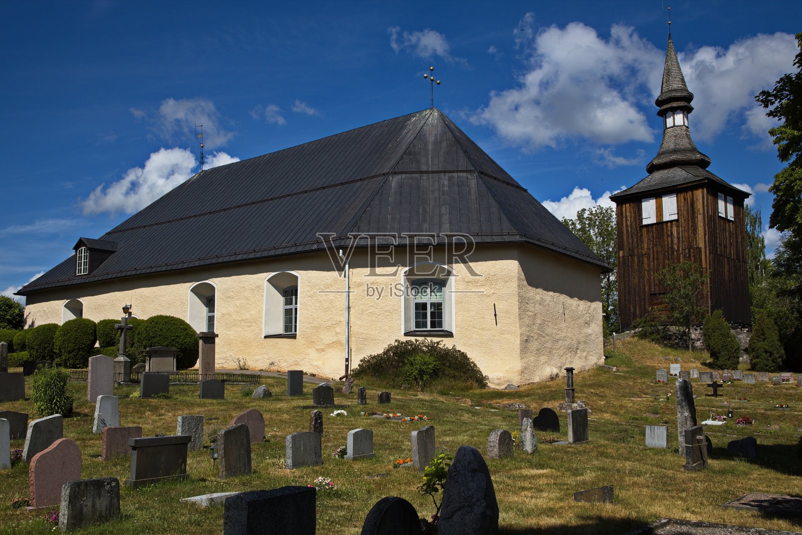 Trosa镇教堂，Södermanland，瑞典，欧洲照片摄影图片