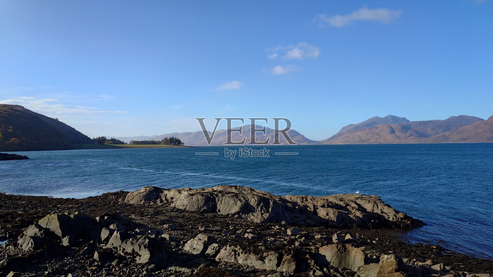 苏格兰肯特伦的林尼湖照片摄影图片