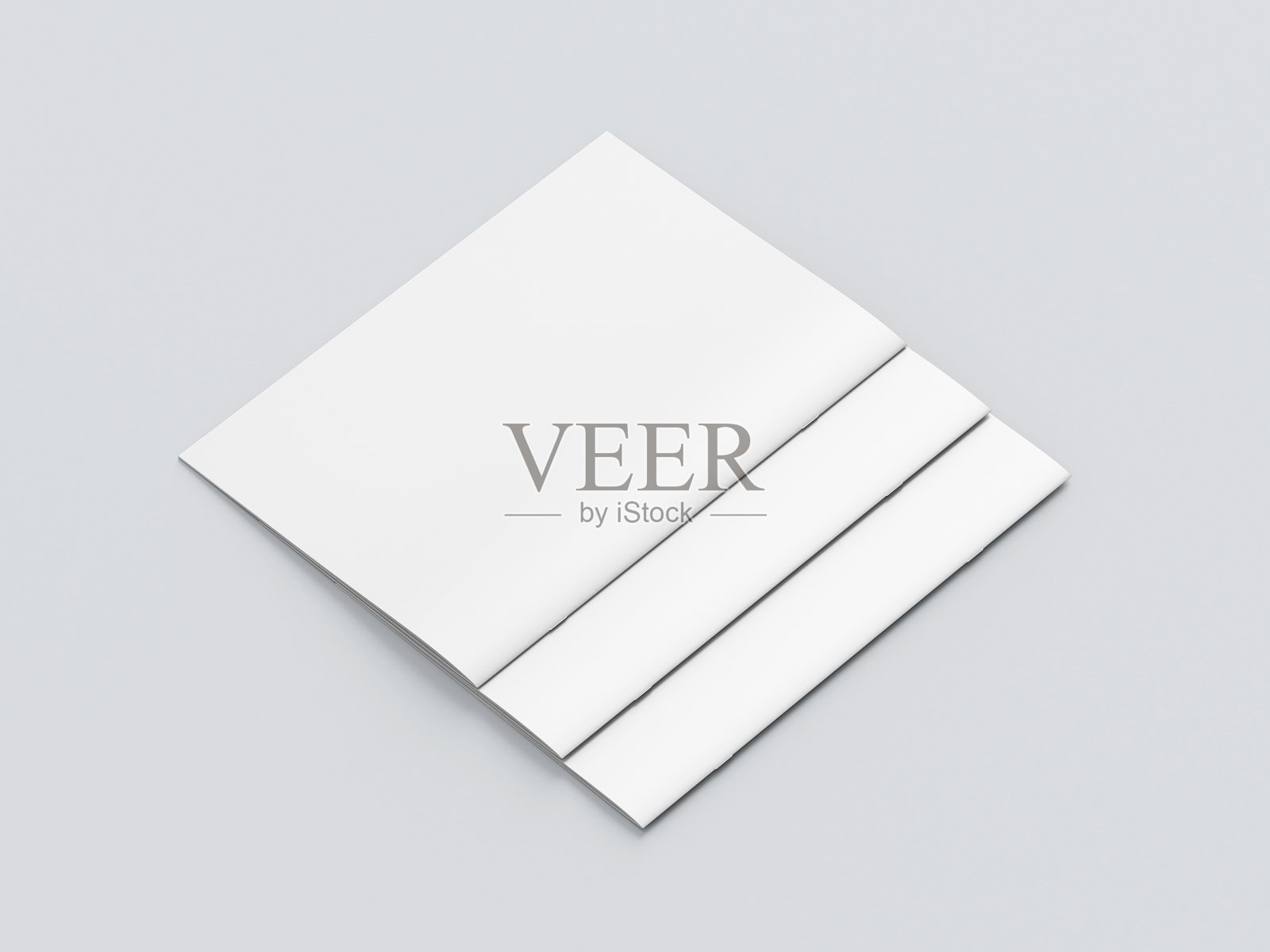 垂直A4宣传册模型3D渲染照片摄影图片