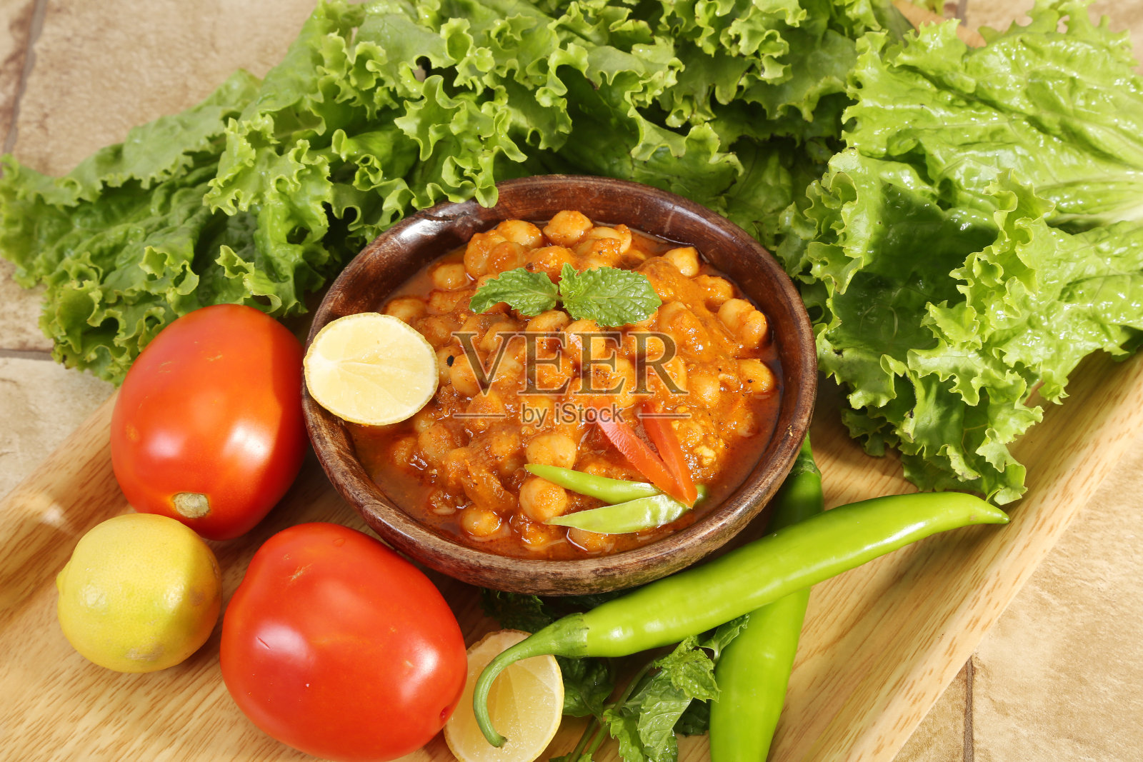 健康蚕豆或鹰嘴豆照片摄影图片