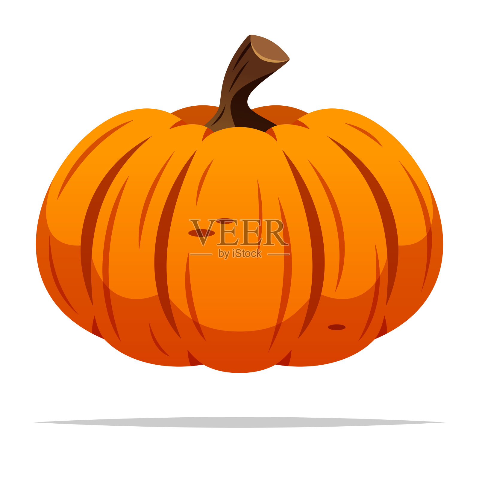 橙色南瓜矢量孤立插图插画图片素材