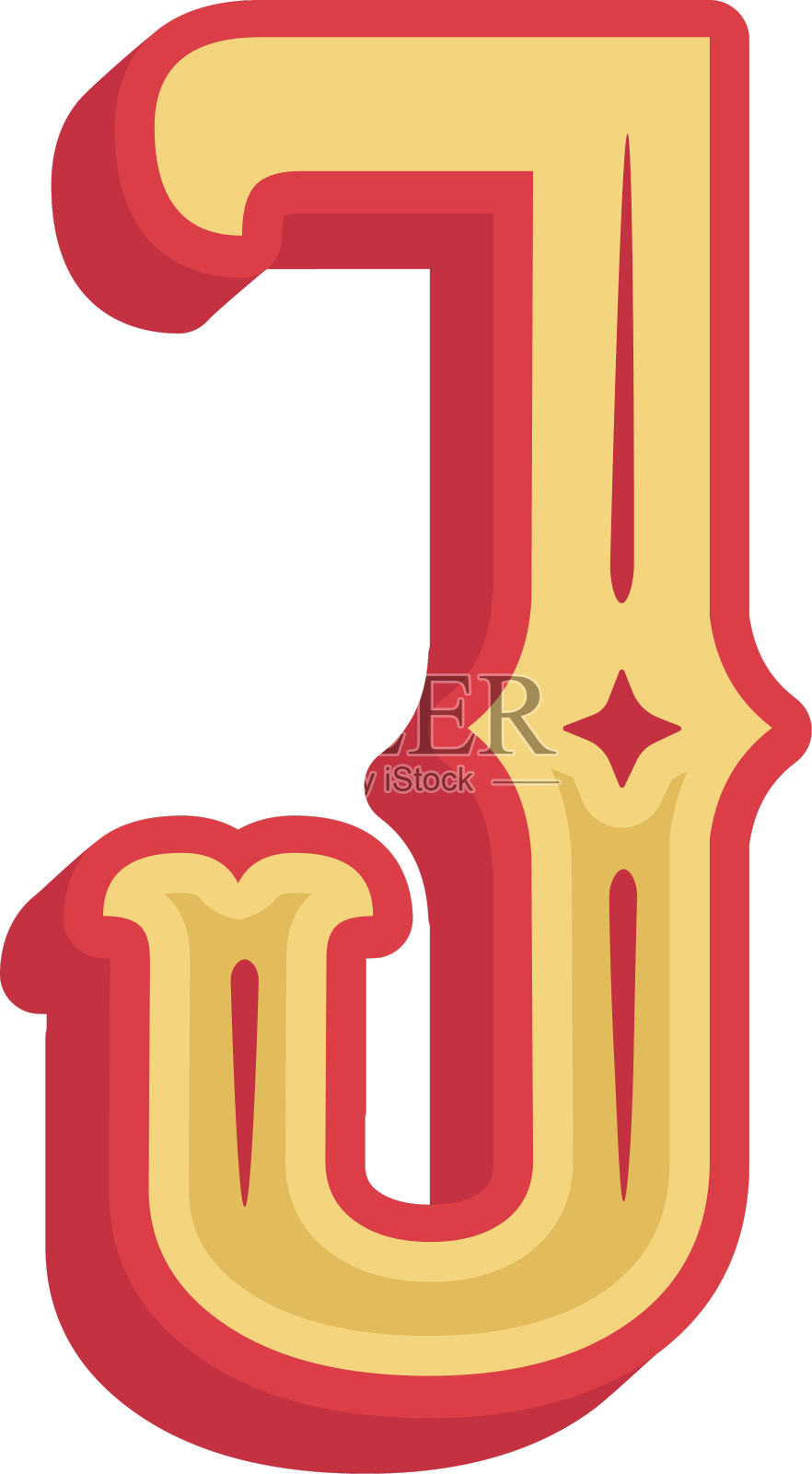 墨西哥ABC字母j图标设计元素图片