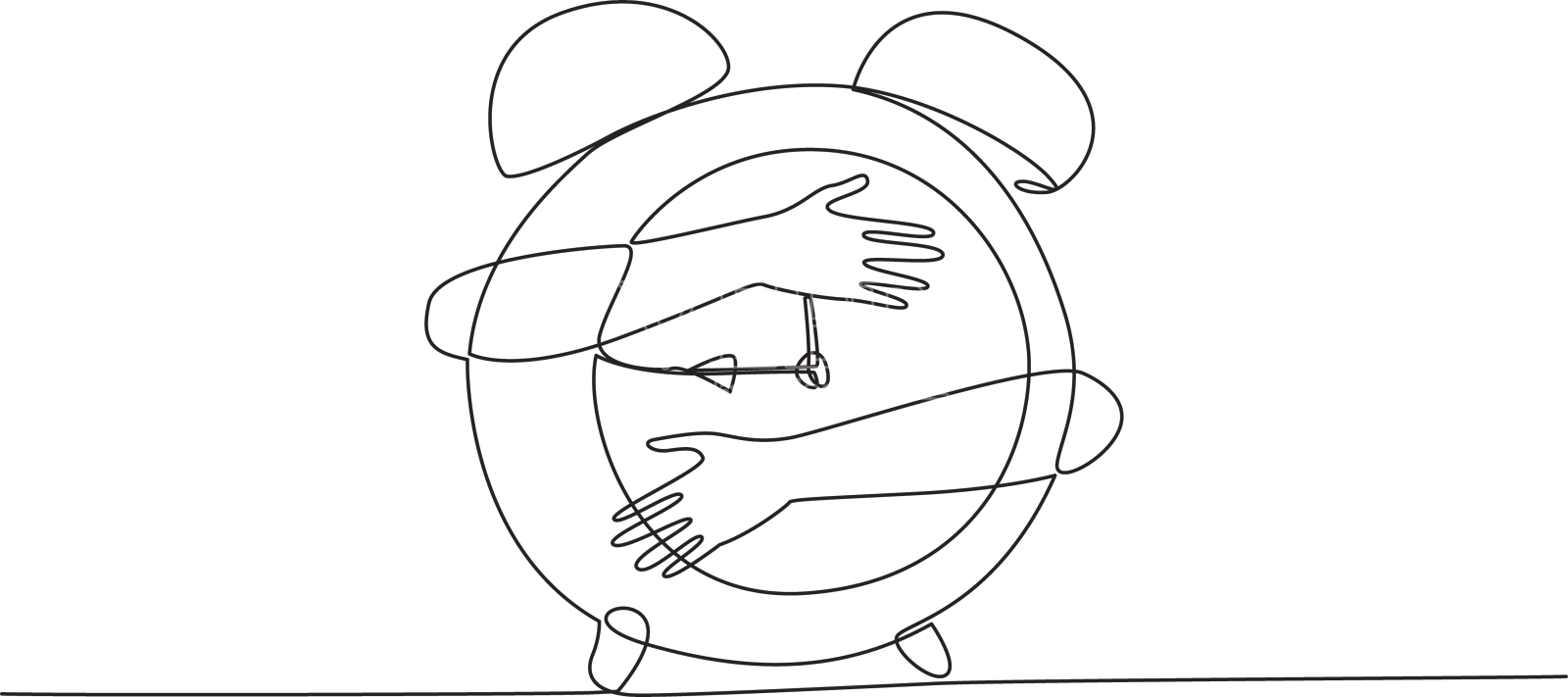 手抱报警器单线图设计元素图片