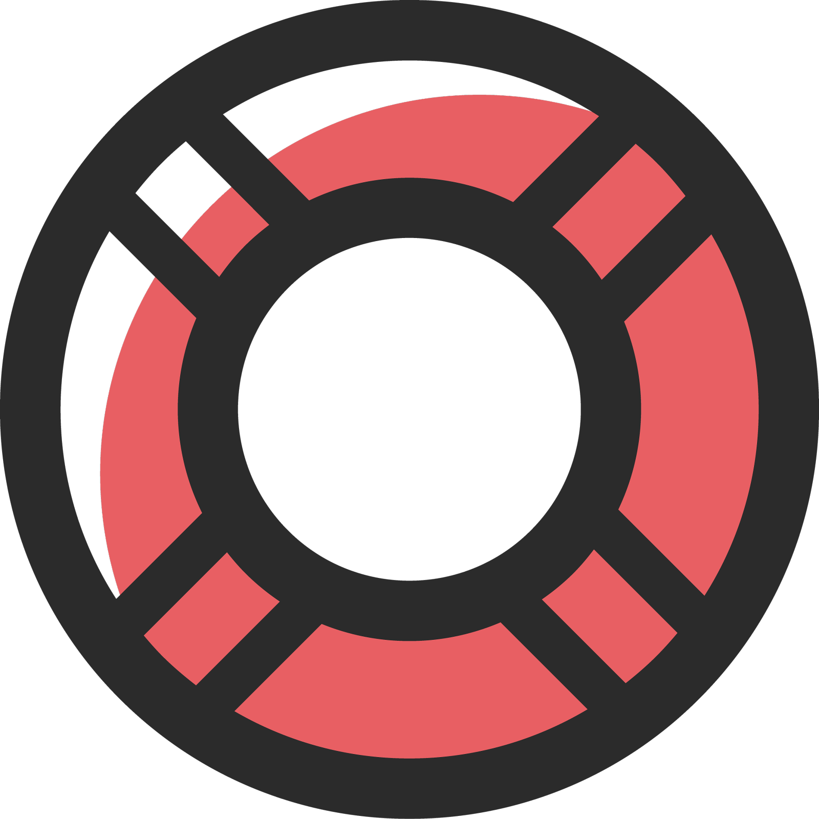 救生带彩色笔画图标设计元素图片