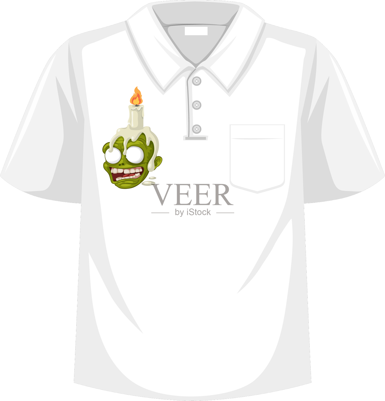 僵尸头骨与蜡烛秘密咒语筛选设计元素图片