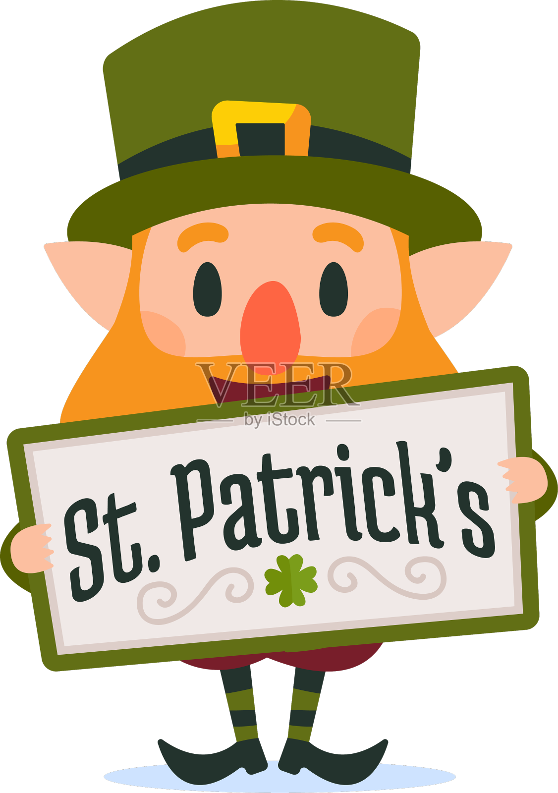 小妖精圣帕特里克卡通设计元素图片