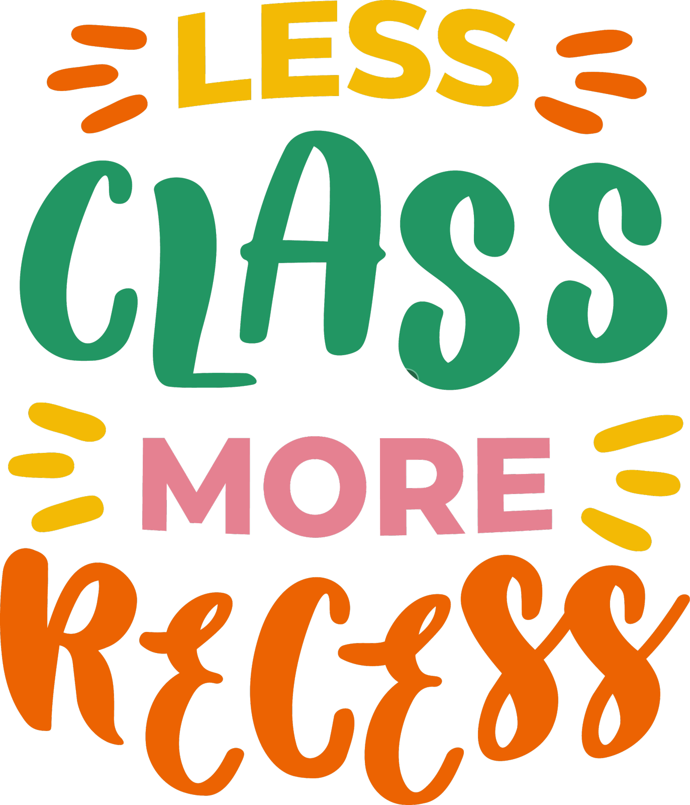 少上课多休息徽章贴纸设计元素图片