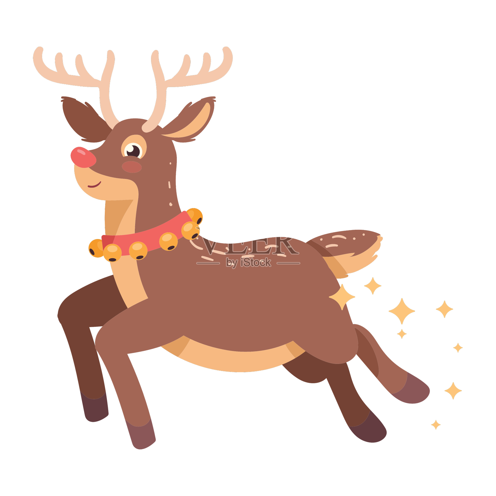 铃儿响的圣诞鹿设计元素图片