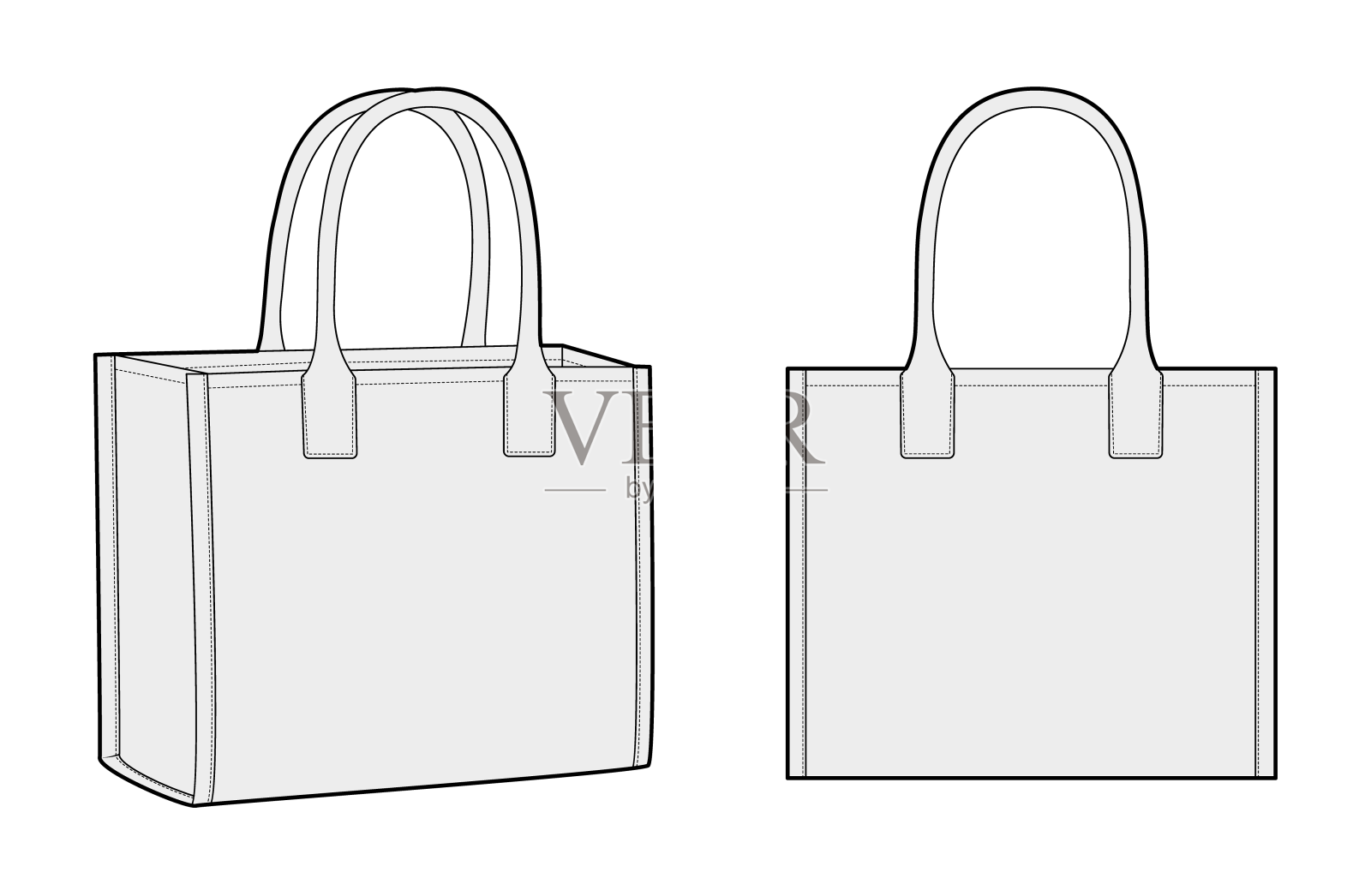 手提袋盒廓形袋时尚配件设计元素图片