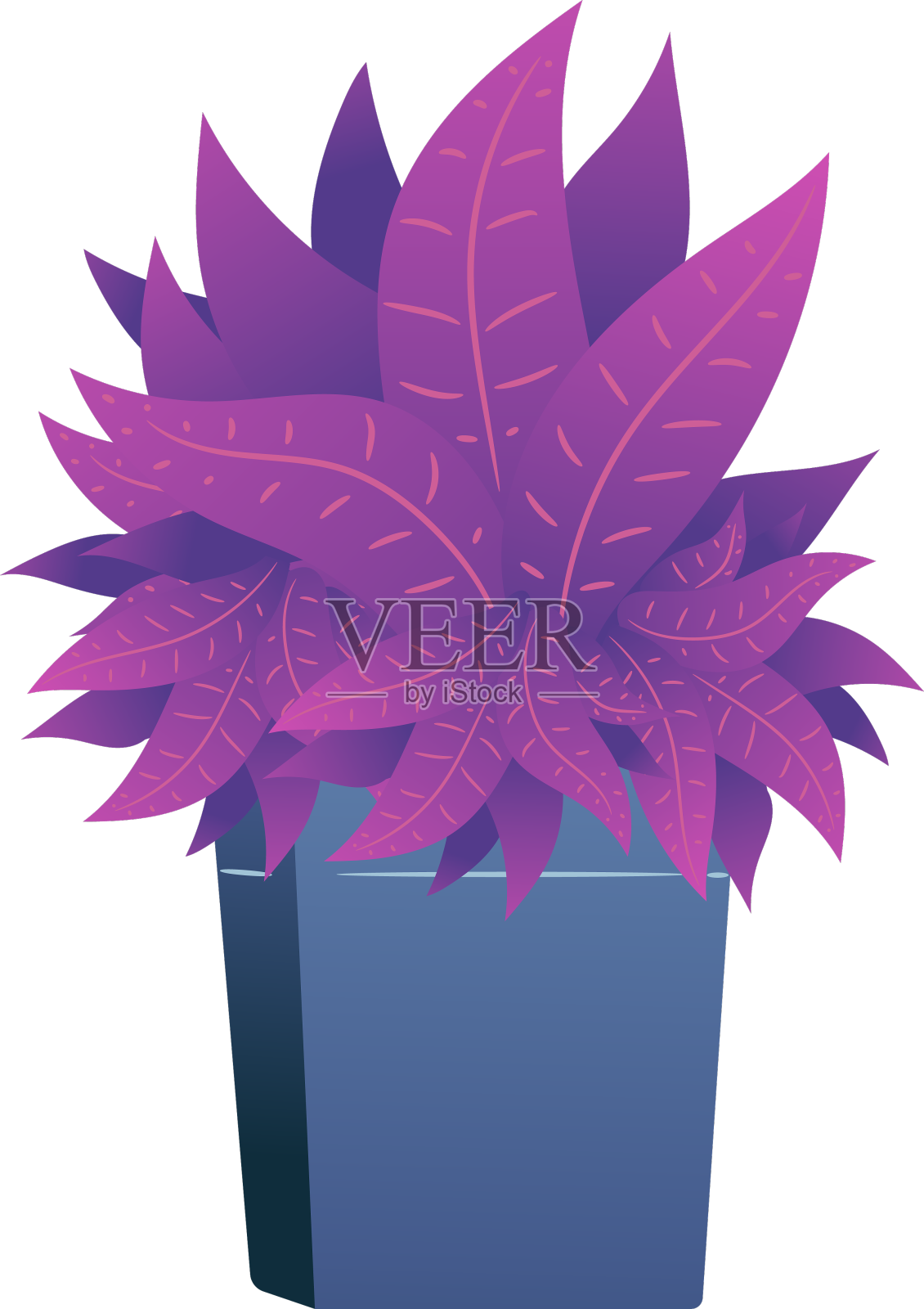 活泼的植物箱设计元素图片