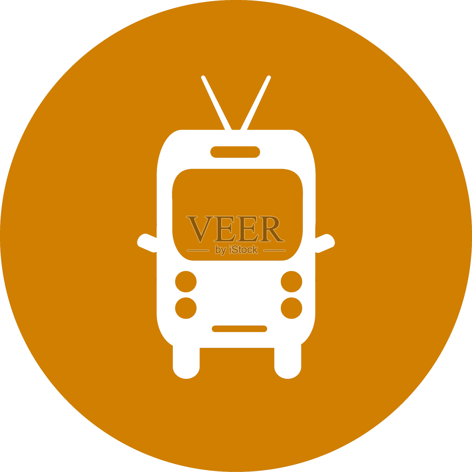 小巴旅行圈图标设计元素图片