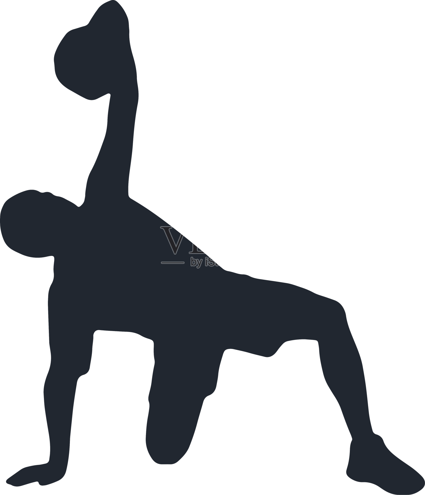 男子训练与壶铃轮廓设计元素图片