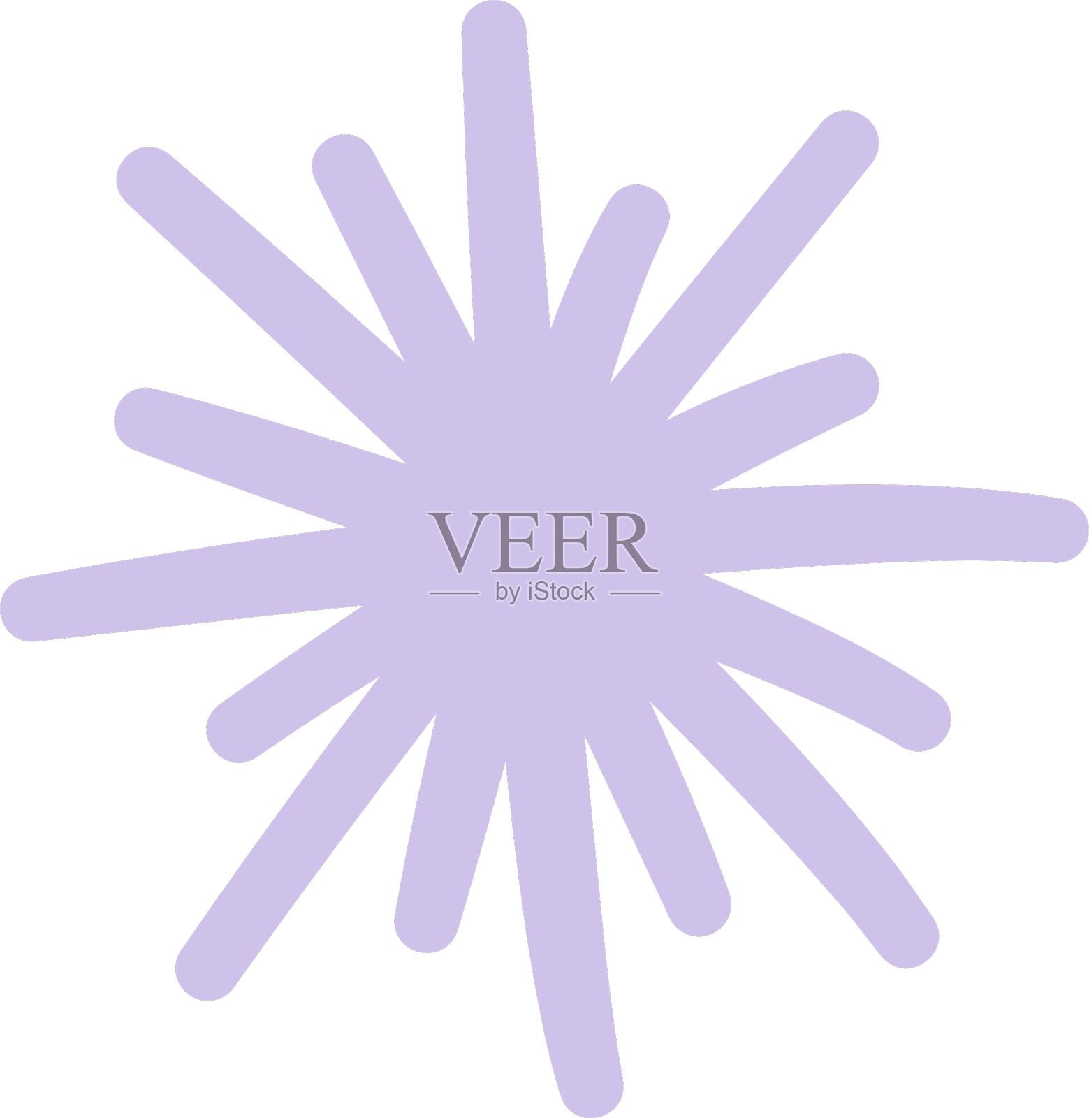 手绘雪花设计元素图片