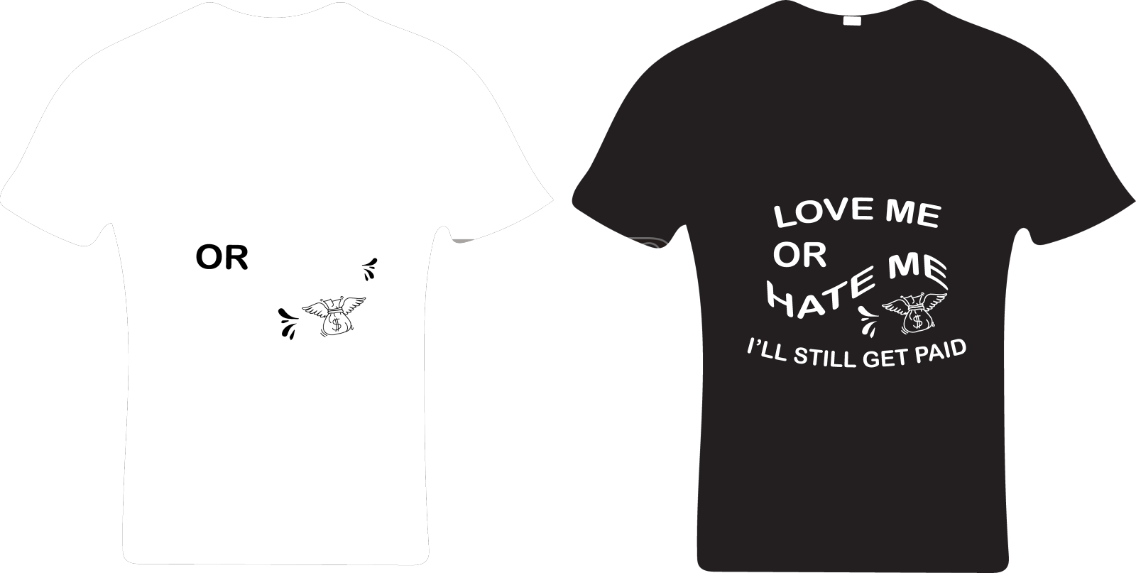 字体t恤设计丰富多彩设计元素图片