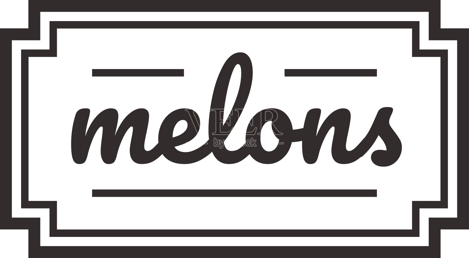 瓜类水果食品标签设计元素图片