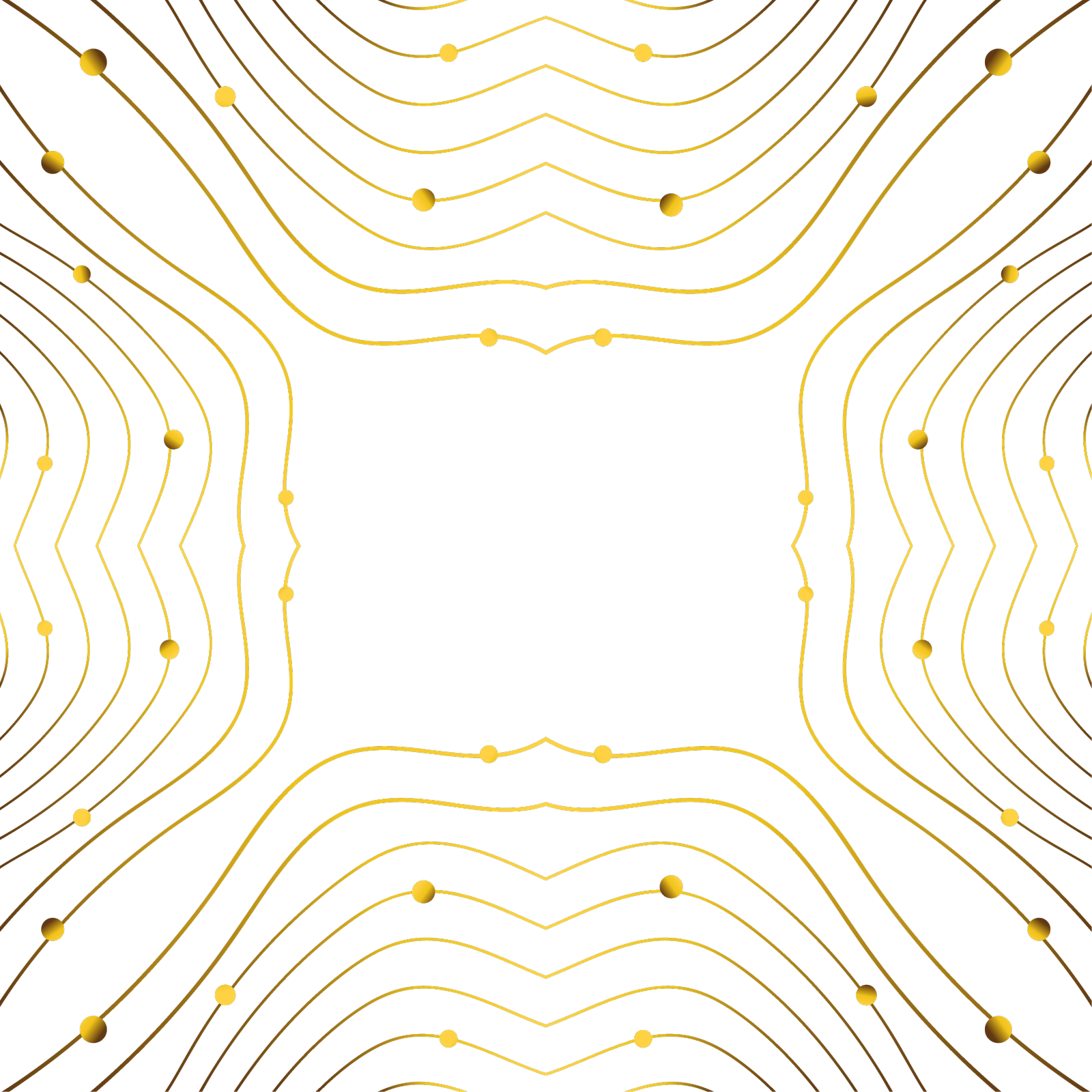 抽象的金色线条框架装饰在黑色上设计元素图片