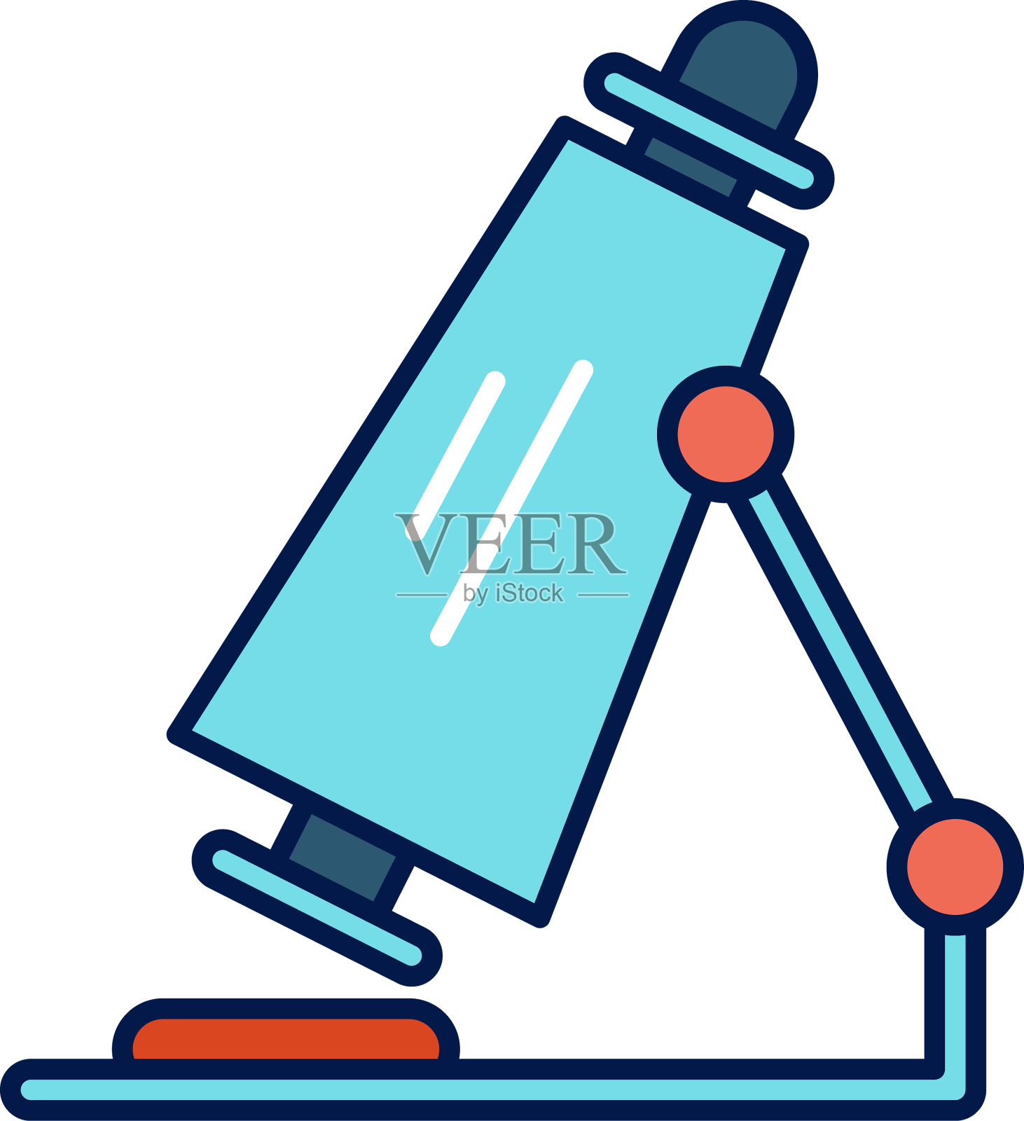 显微镜学校图标设计元素图片