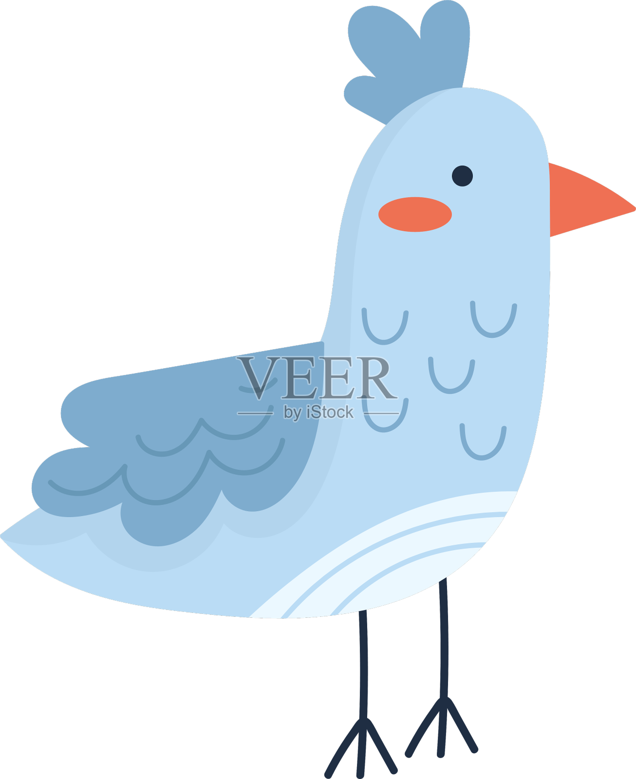 小鸟可爱卡通设计元素图片