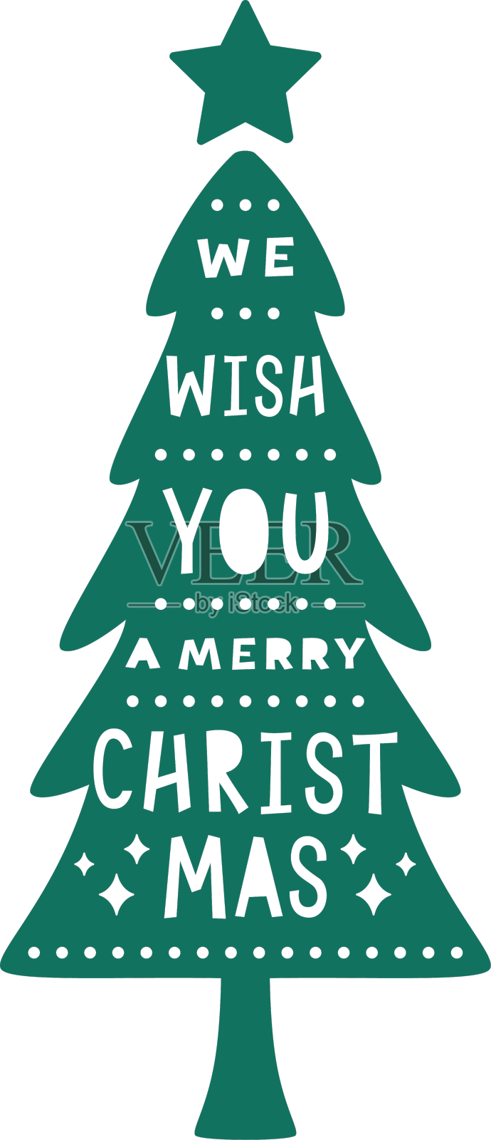 圣诞祝福树快乐设计元素图片