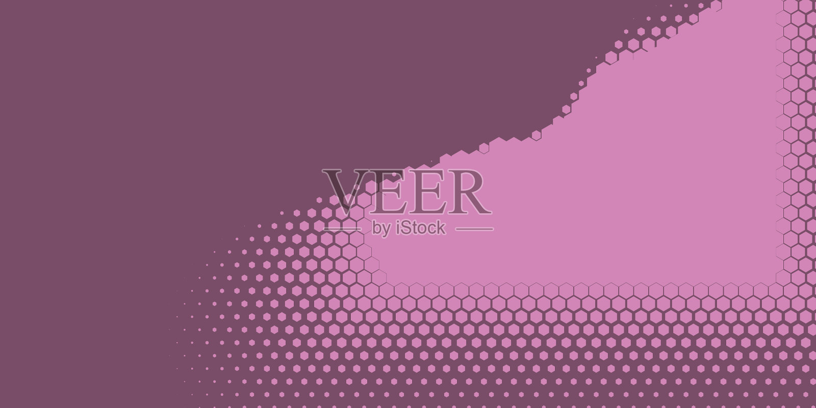 几何抽象六边形二色背景插画图片素材