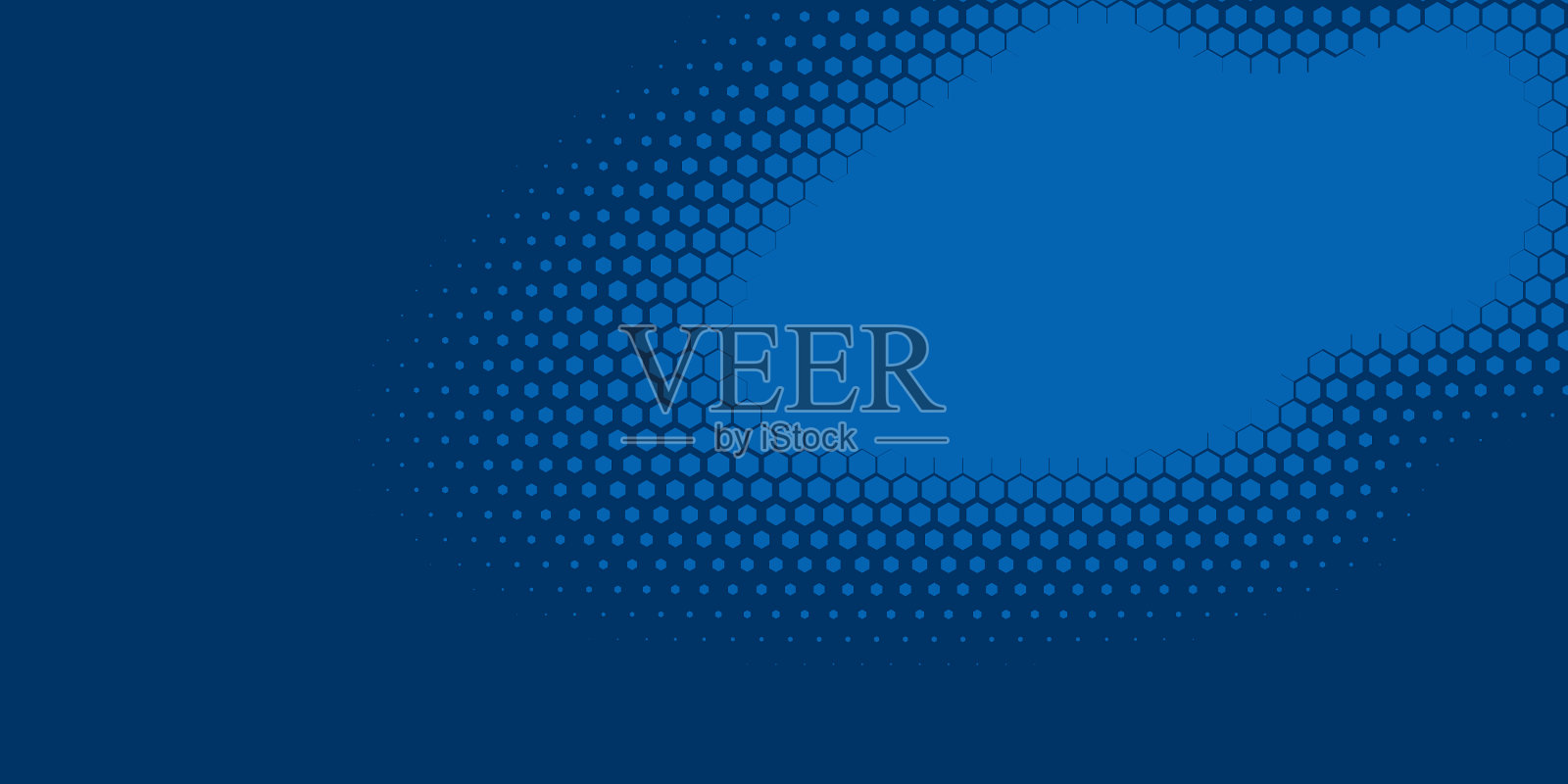 几何抽象六边形二色背景插画图片素材