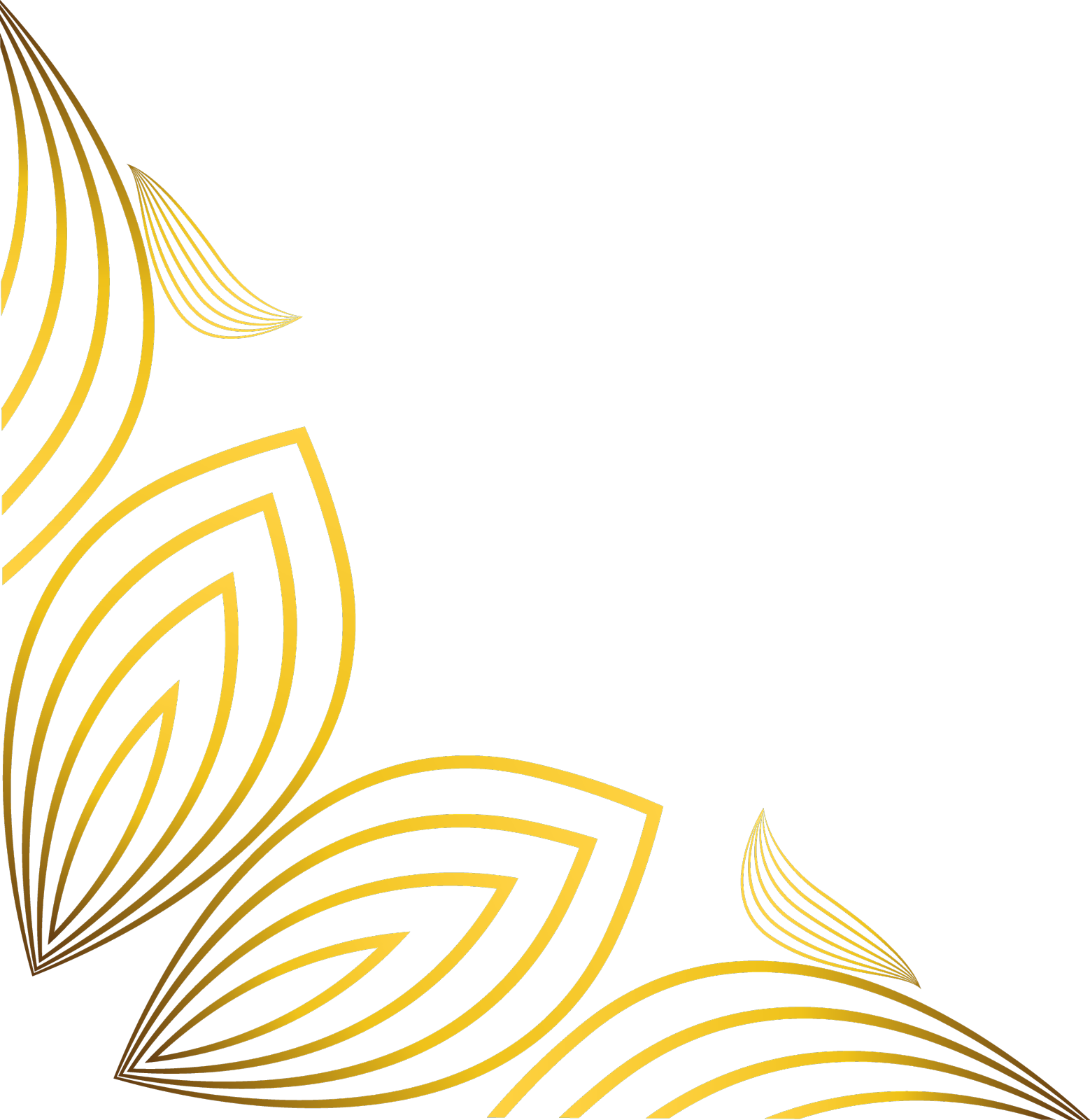 奢华优雅的金色花框边框装饰设计元素图片