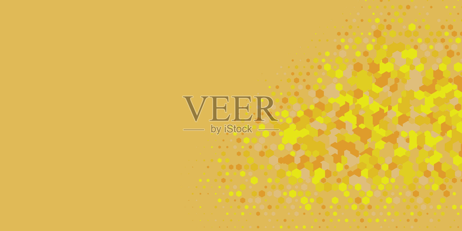 几何多尺寸六边形与多颜色插画图片素材