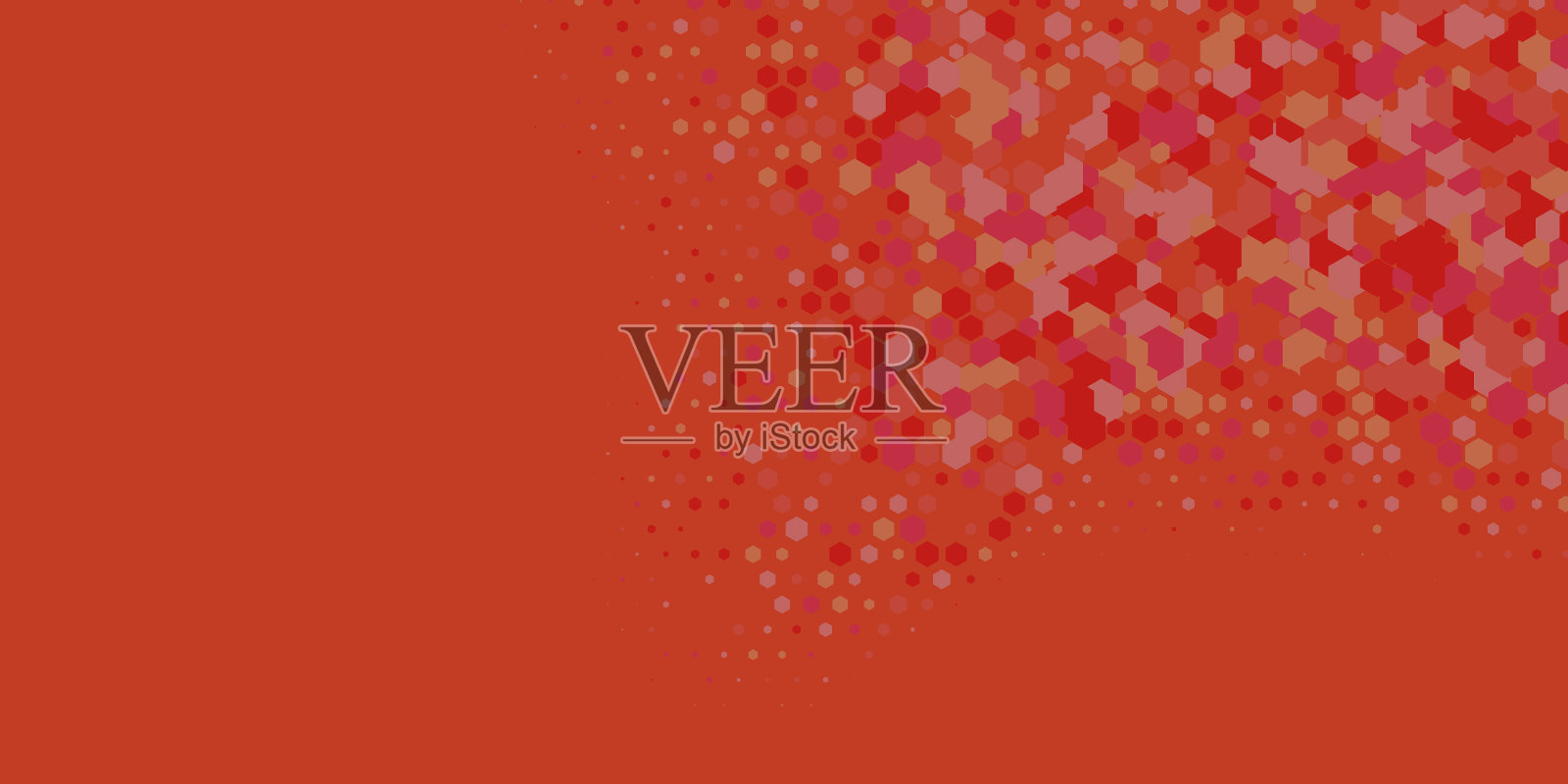 几何多尺寸六边形与多颜色插画图片素材