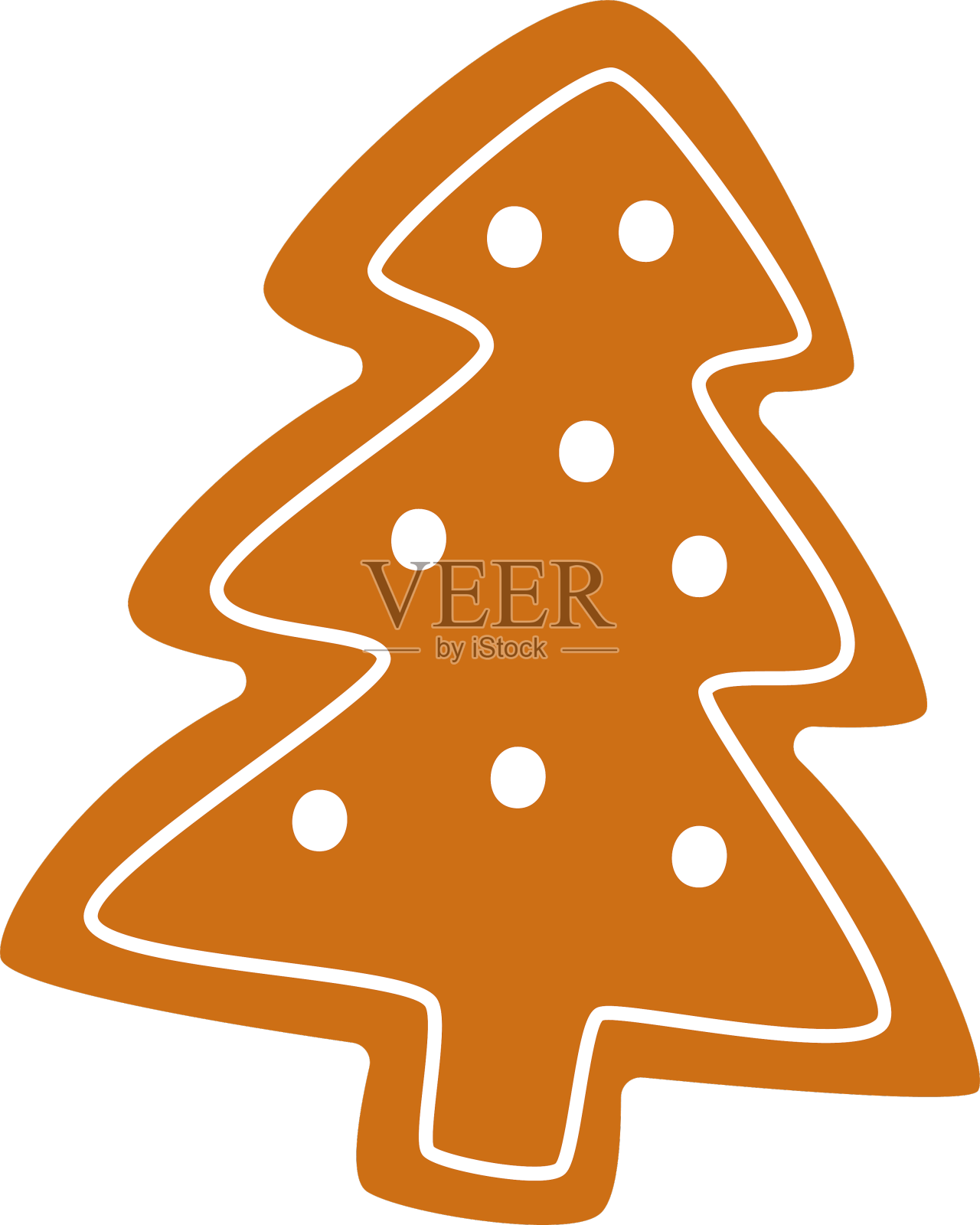 姜饼树饼干设计元素图片