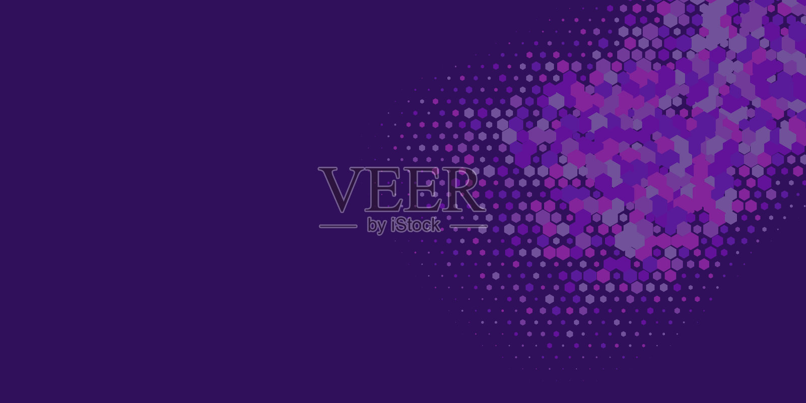 几何多尺寸六边形与多颜色插画图片素材