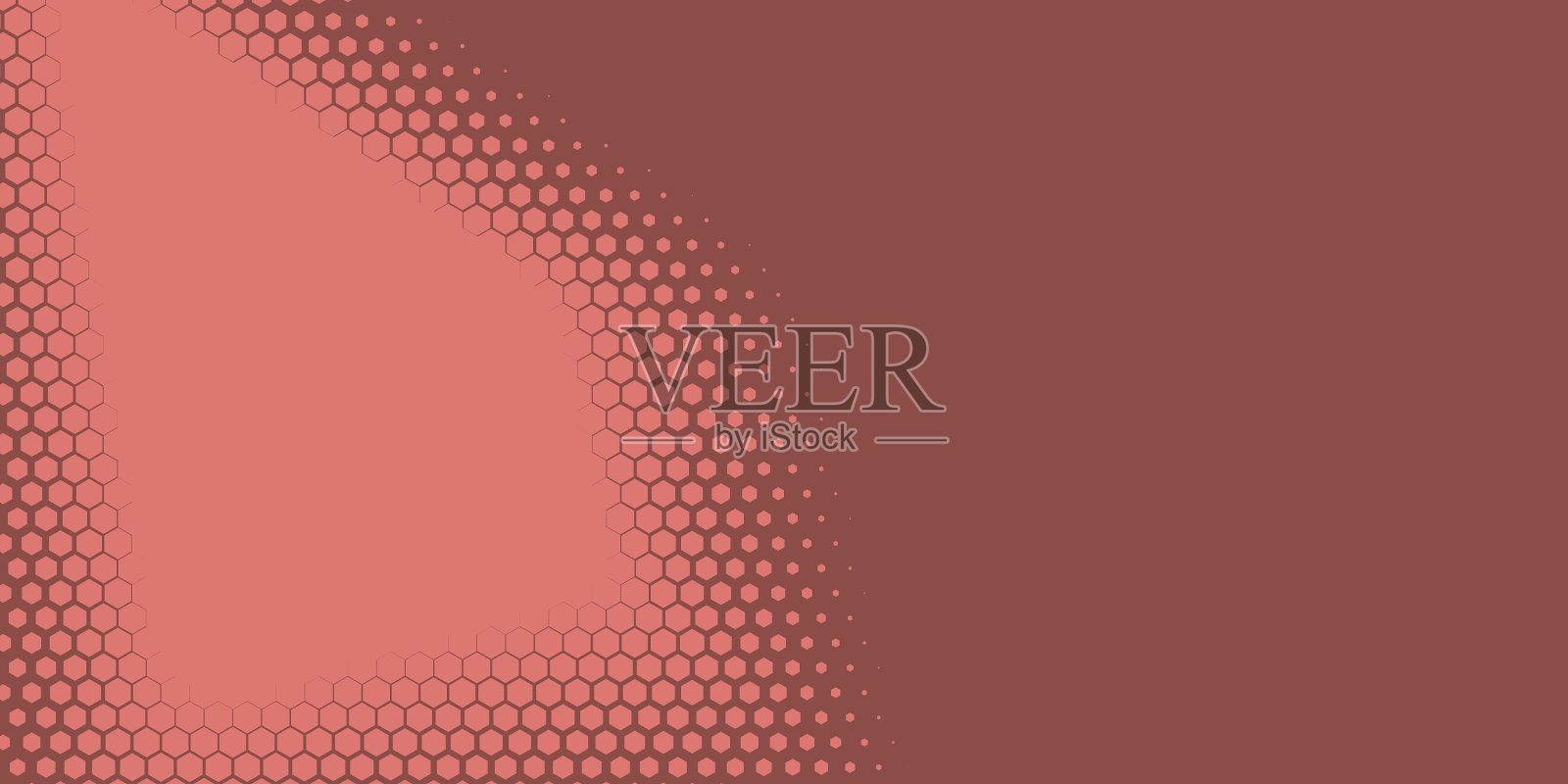 几何抽象六边形二色背景插画图片素材