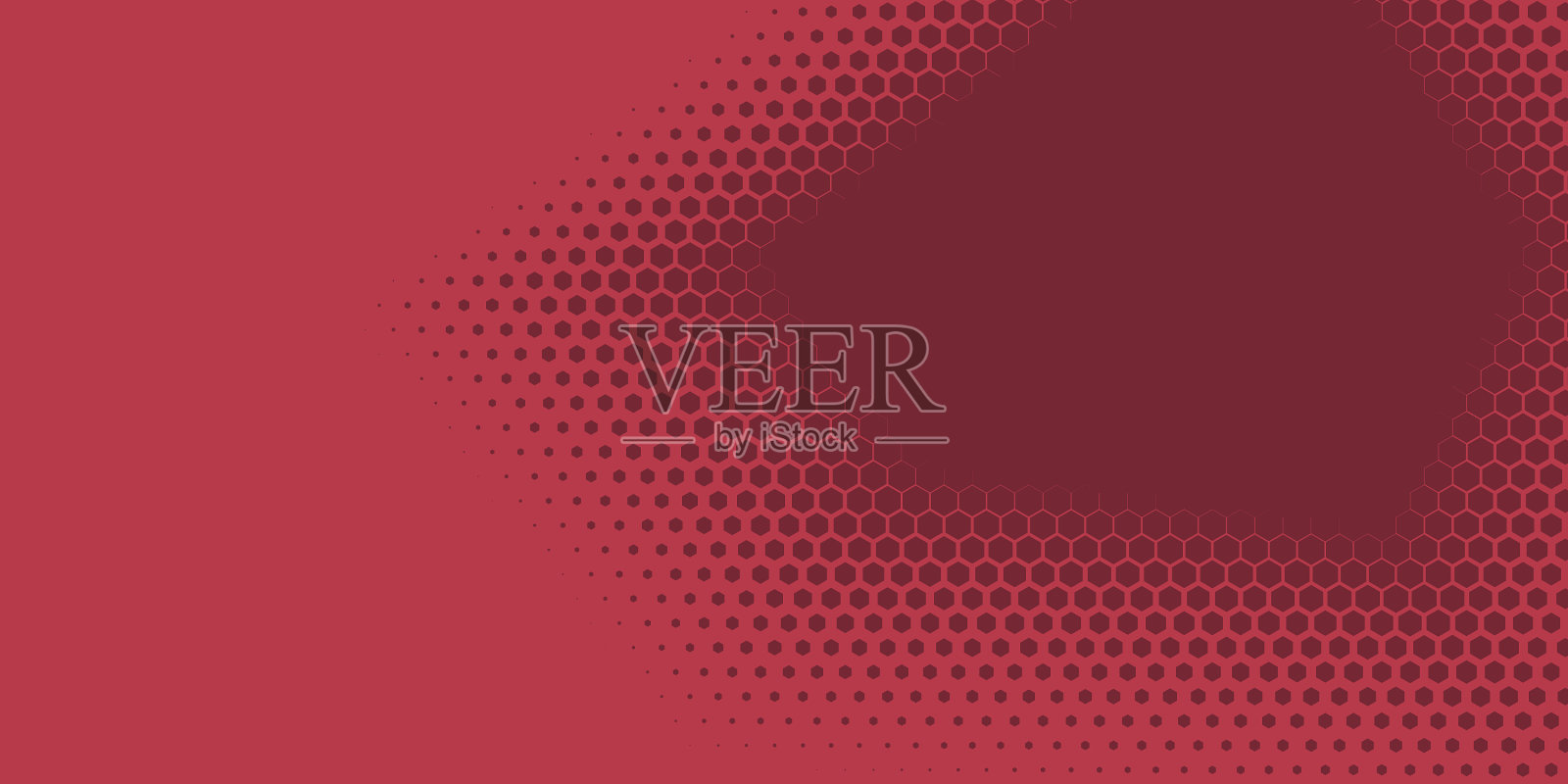 几何抽象六边形二色背景插画图片素材