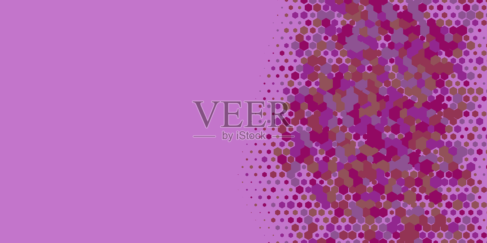 几何多尺寸六边形与多颜色插画图片素材