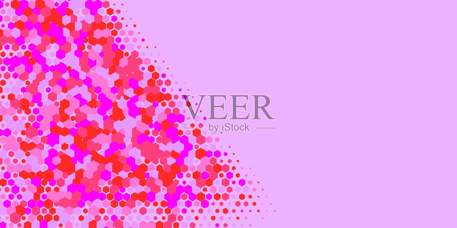 几何多尺寸六边形与多颜色插画图片素材