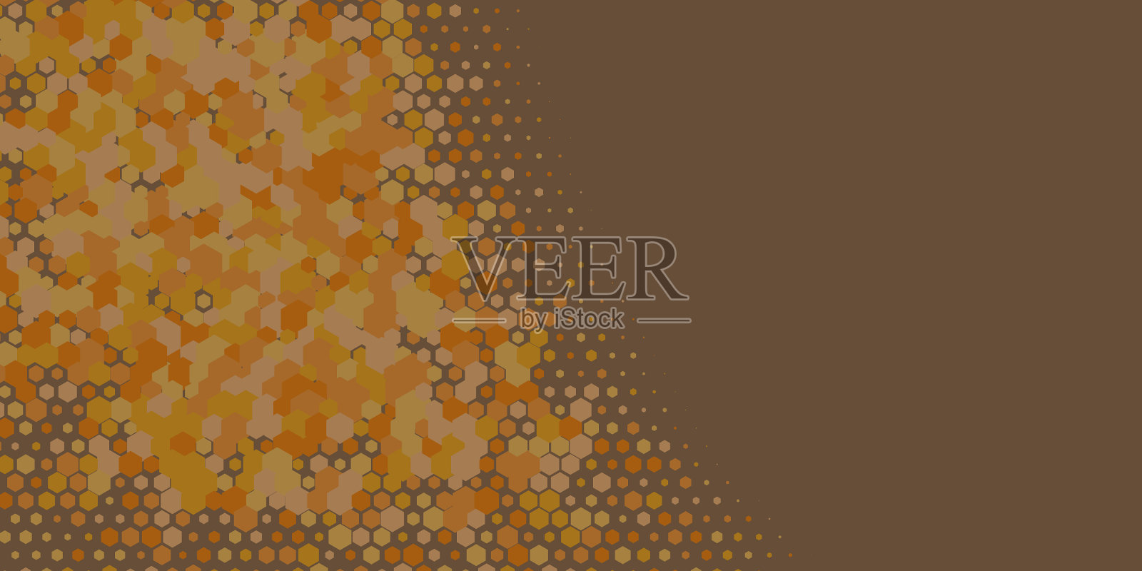 几何多尺寸六边形与多颜色插画图片素材