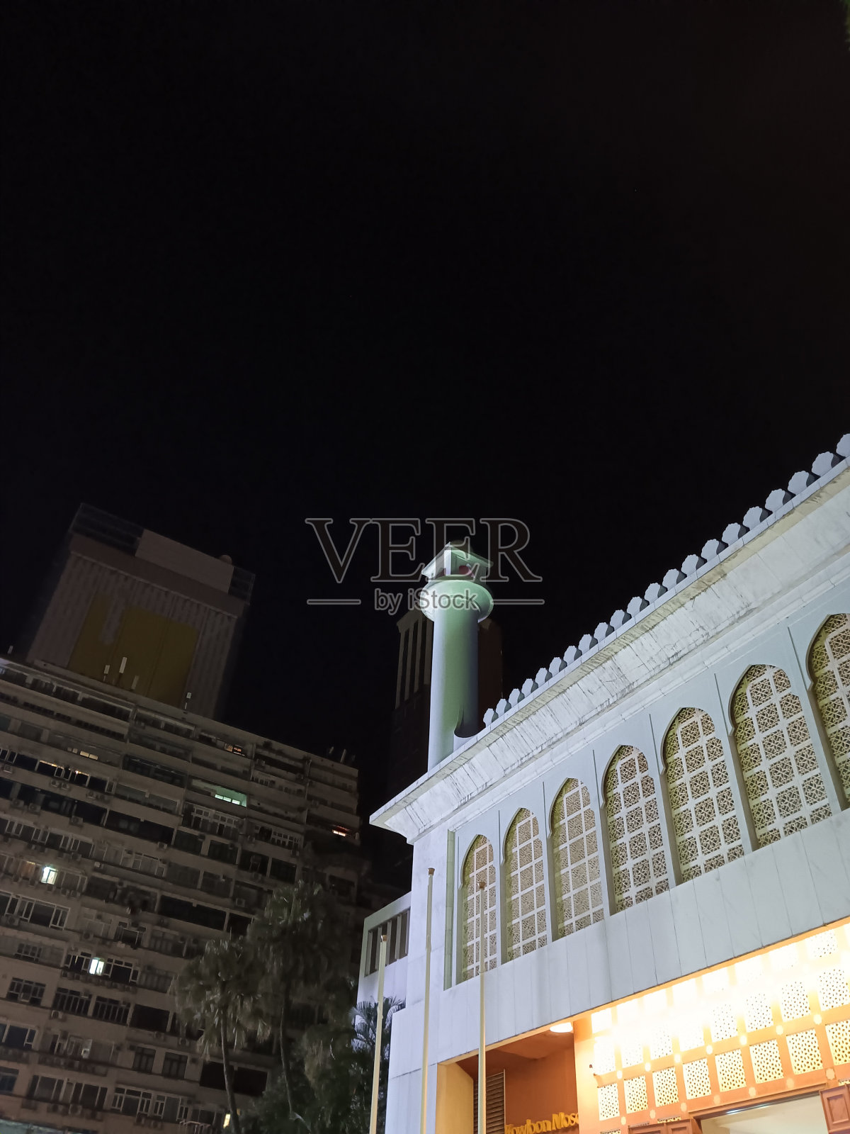 黎明时分的清真寺照片摄影图片