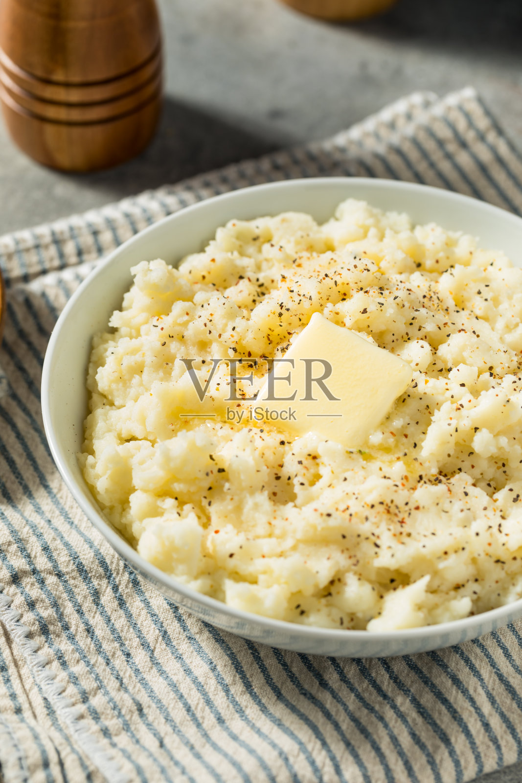 自制白土豆泥照片摄影图片