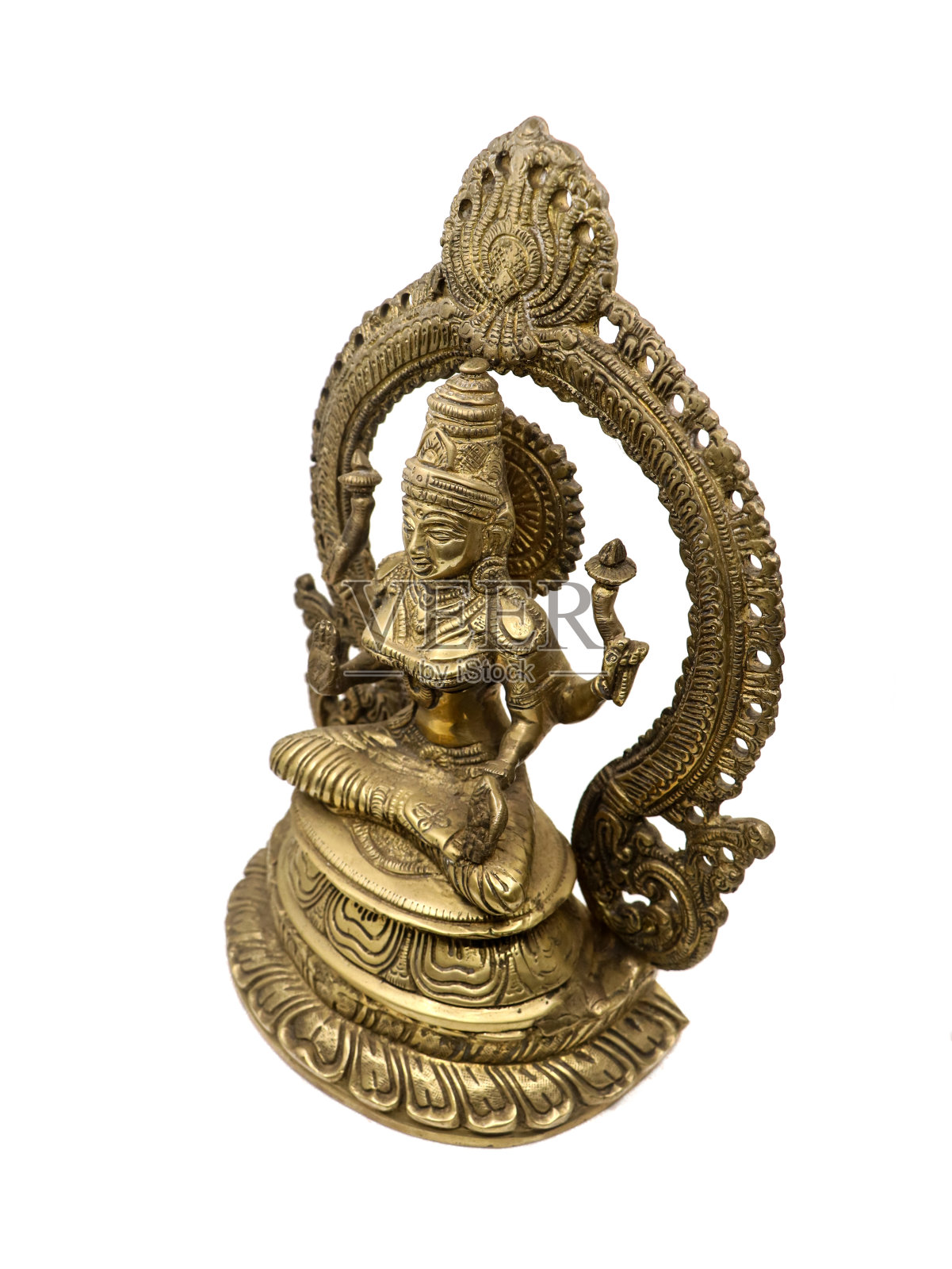 印度教女神拉克希米有多只手照片摄影图片