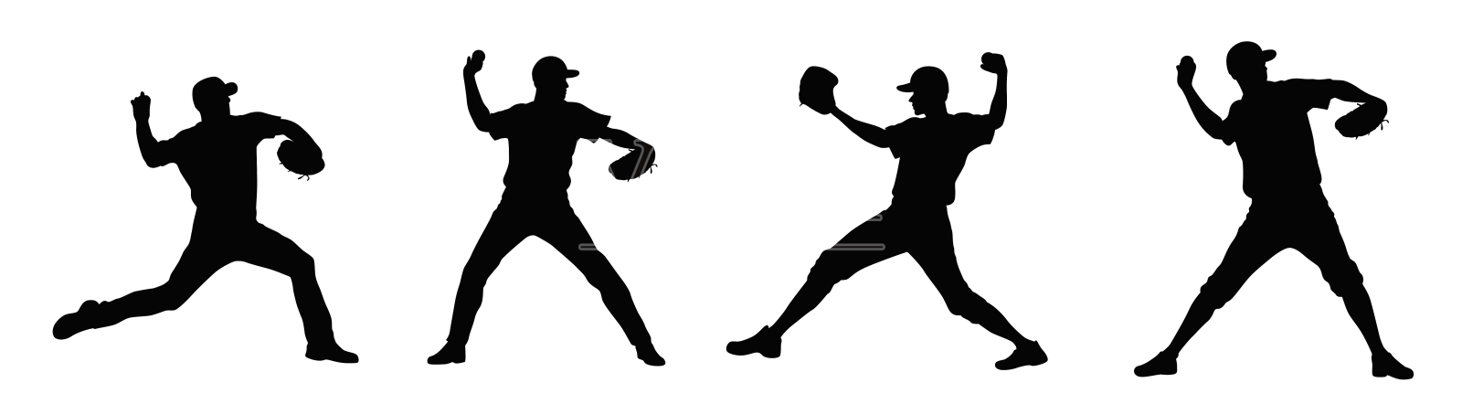 棒球投手投掷曲球设计元素图片