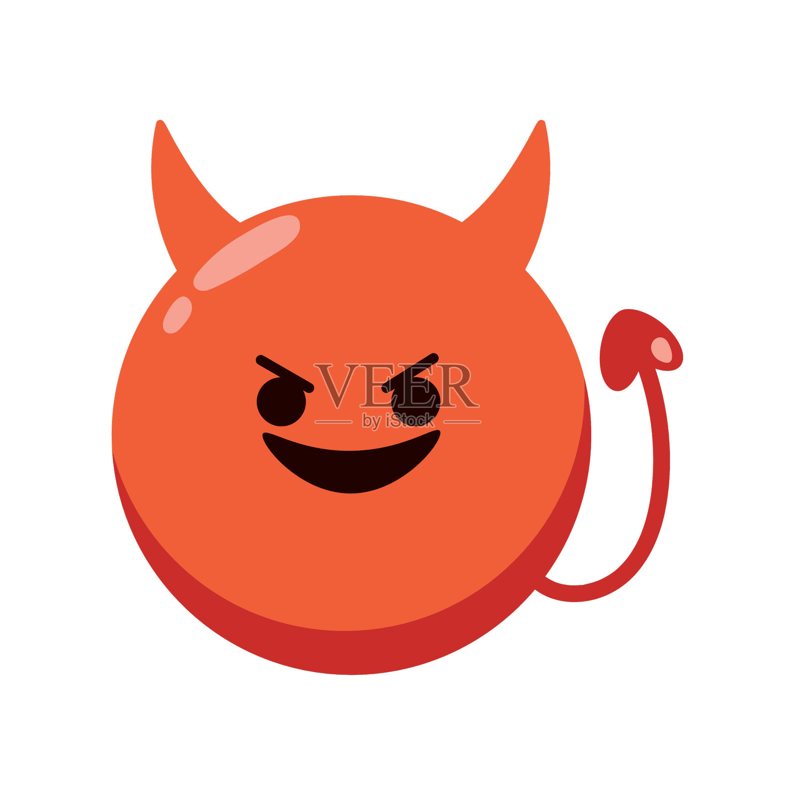 表情符号脸魔鬼设计元素图片