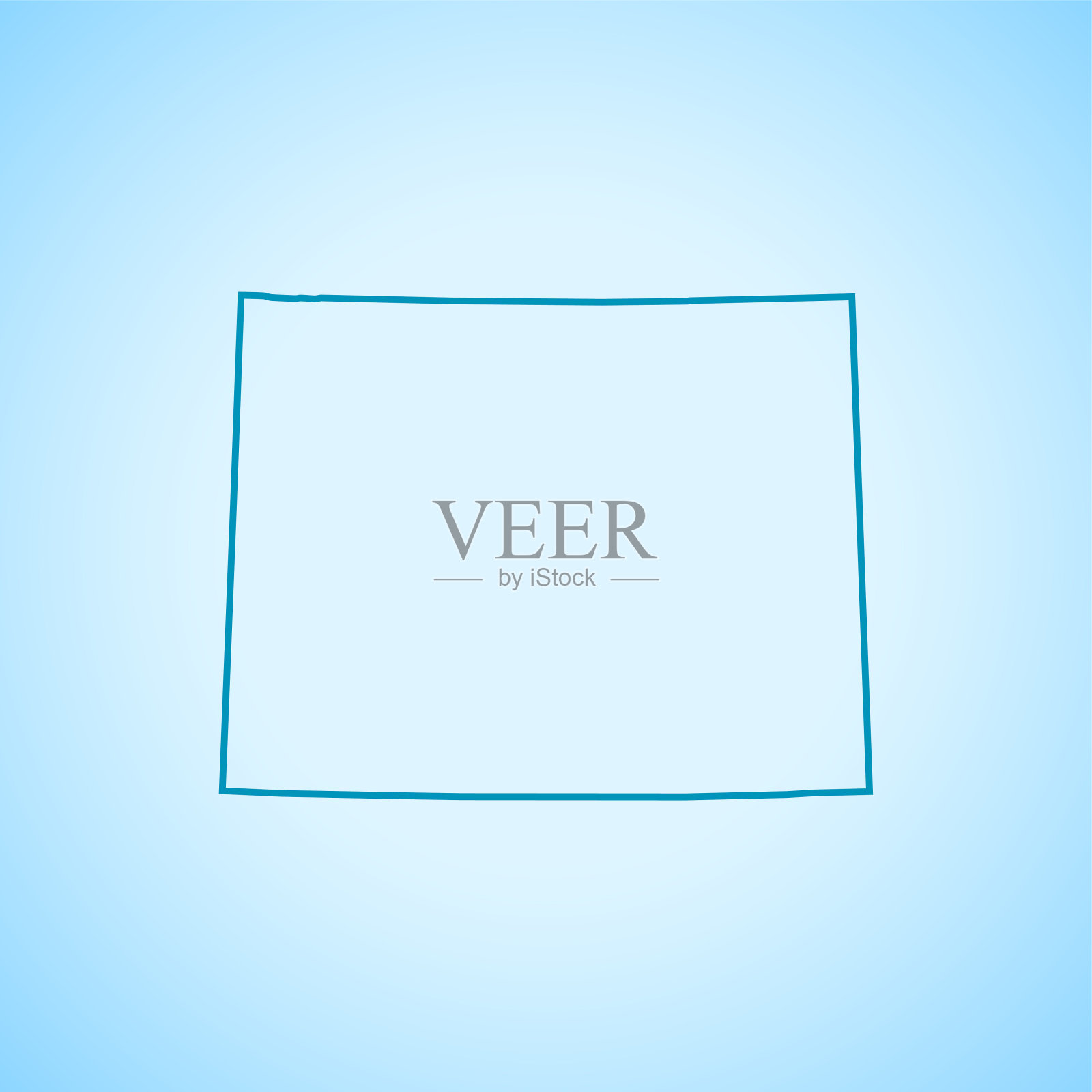 怀俄明州的地图插画图片素材