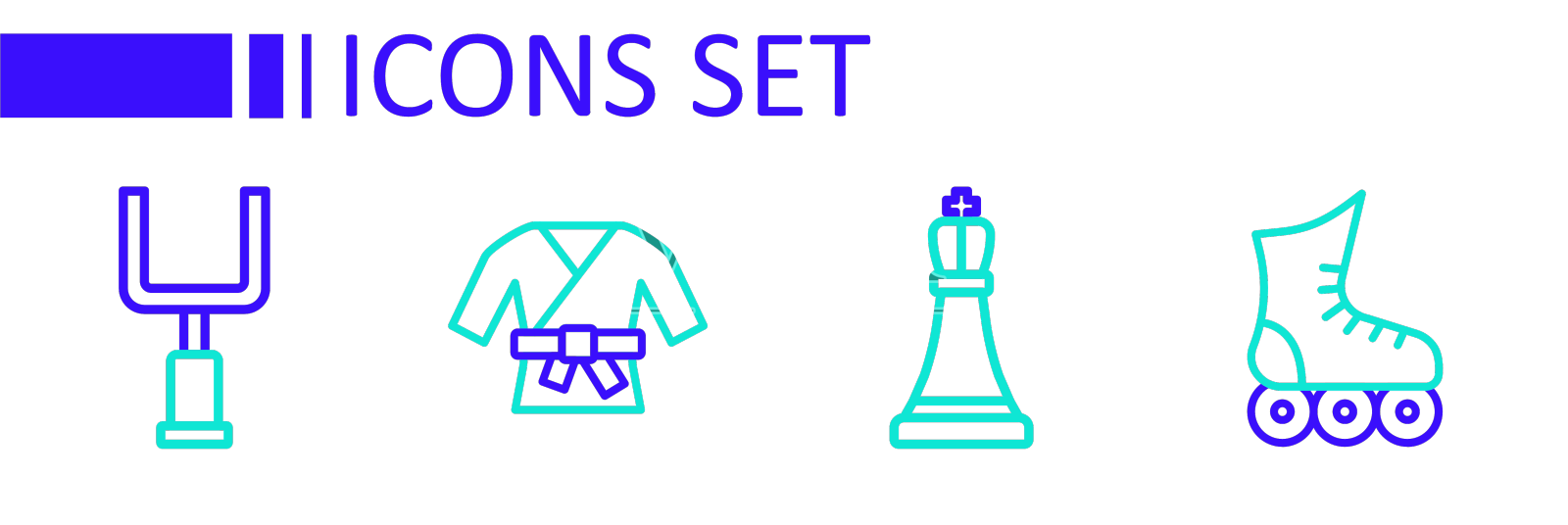 设线轮滑象棋和服和美国设计元素图片