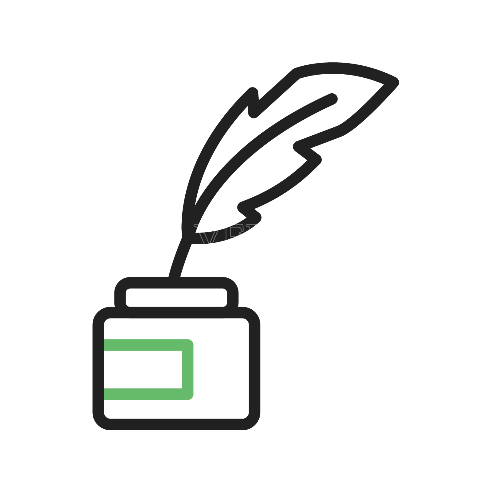 羽毛笔图标设计元素图片