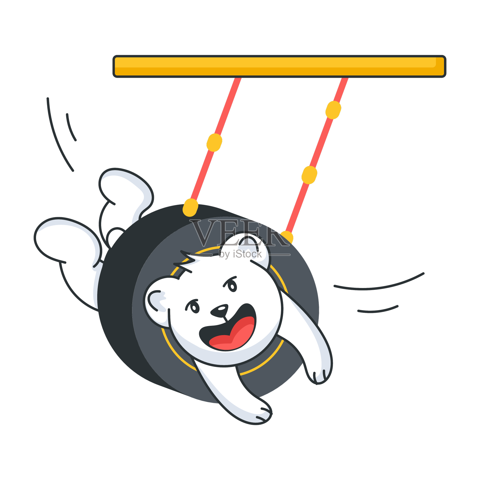 荡秋千设计元素图片